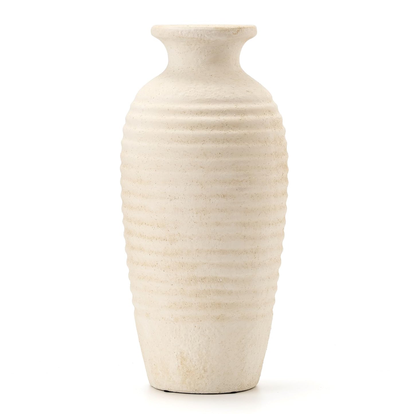 White rustic decor: Vaseking Off-white farmhouse vase