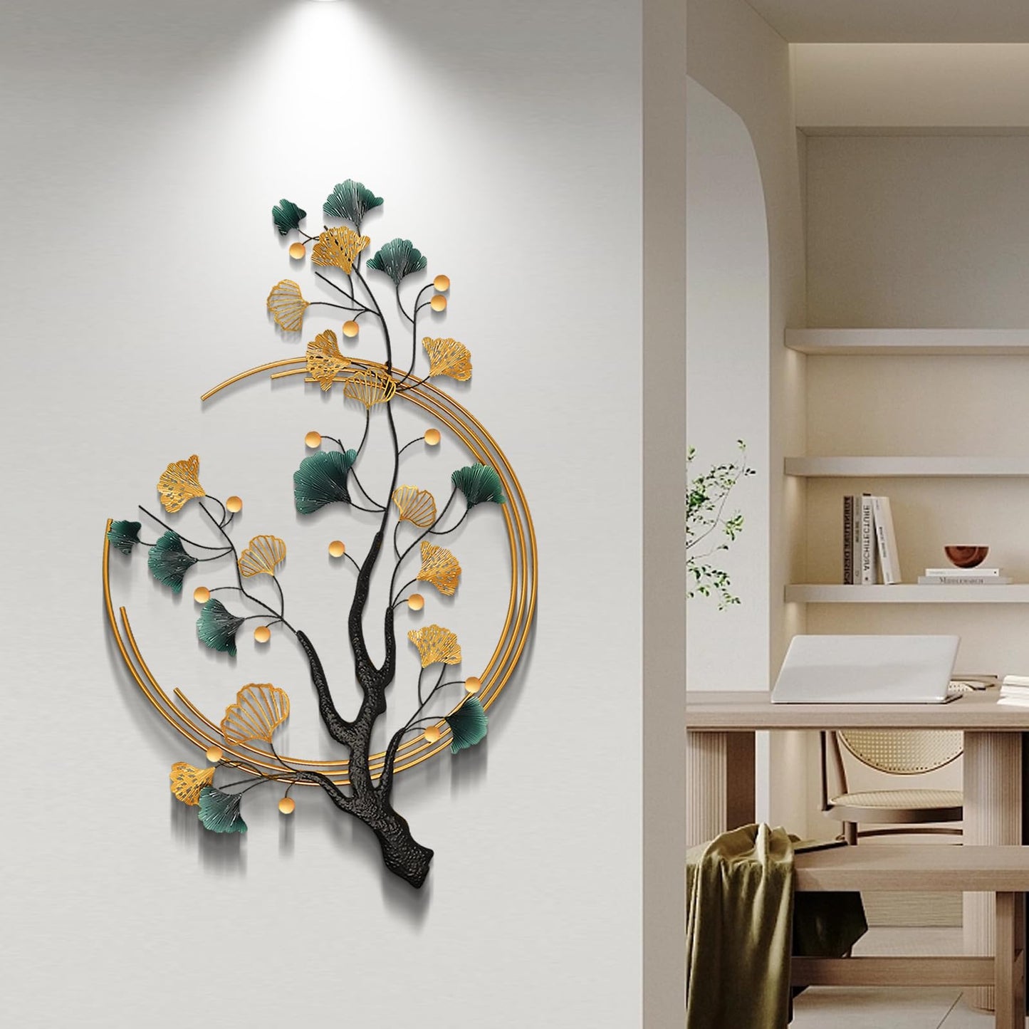 Large Metal Wall Art: Ginkgo Leaf Symbolism