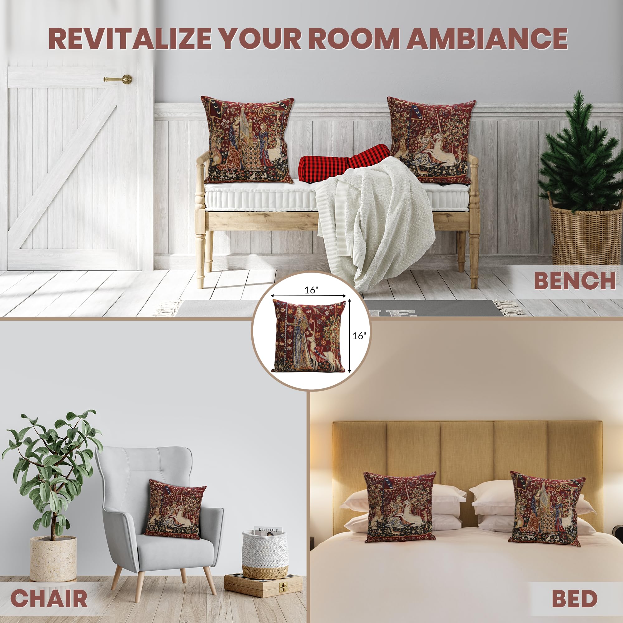 Charlotte  Furnishings クッションカバーセット Charlotte Home Furnishings クッションカバーセット